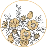 メインテーブル装飾花